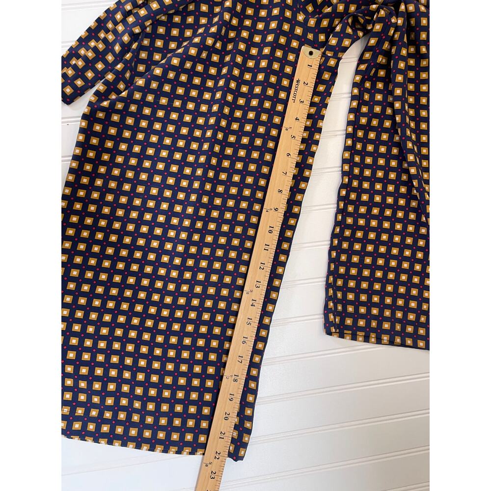 Zara Trafaluc Wide Leg Cropped Pants Elastic Waist Geometric Size Women's Small - Picture 4 of 9